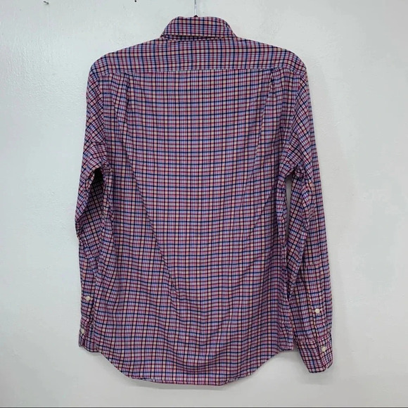 Polo Ralph Lauren Shirt Men‎ Small Blue  Plaid  Classic Fit Pony 100% Cotton - Picture 4 of 12